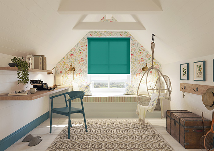 Roma (FR), Ocean Green - Twist&Fit Roller Blind - Image 8